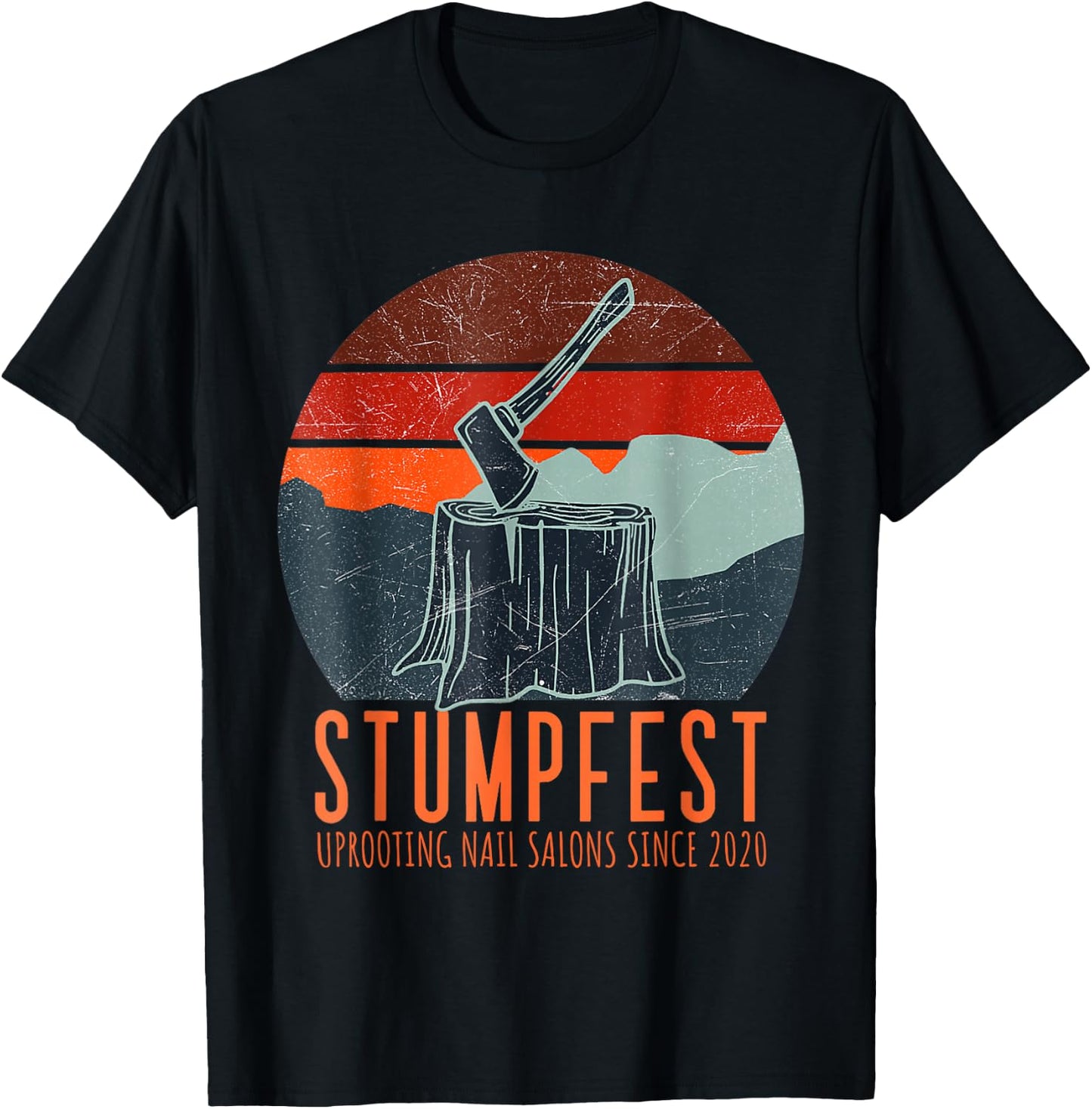 Stumpfest Uprooting Nail Salons Comedy Festival Vintage T-Shirt - T-Shirt | Black