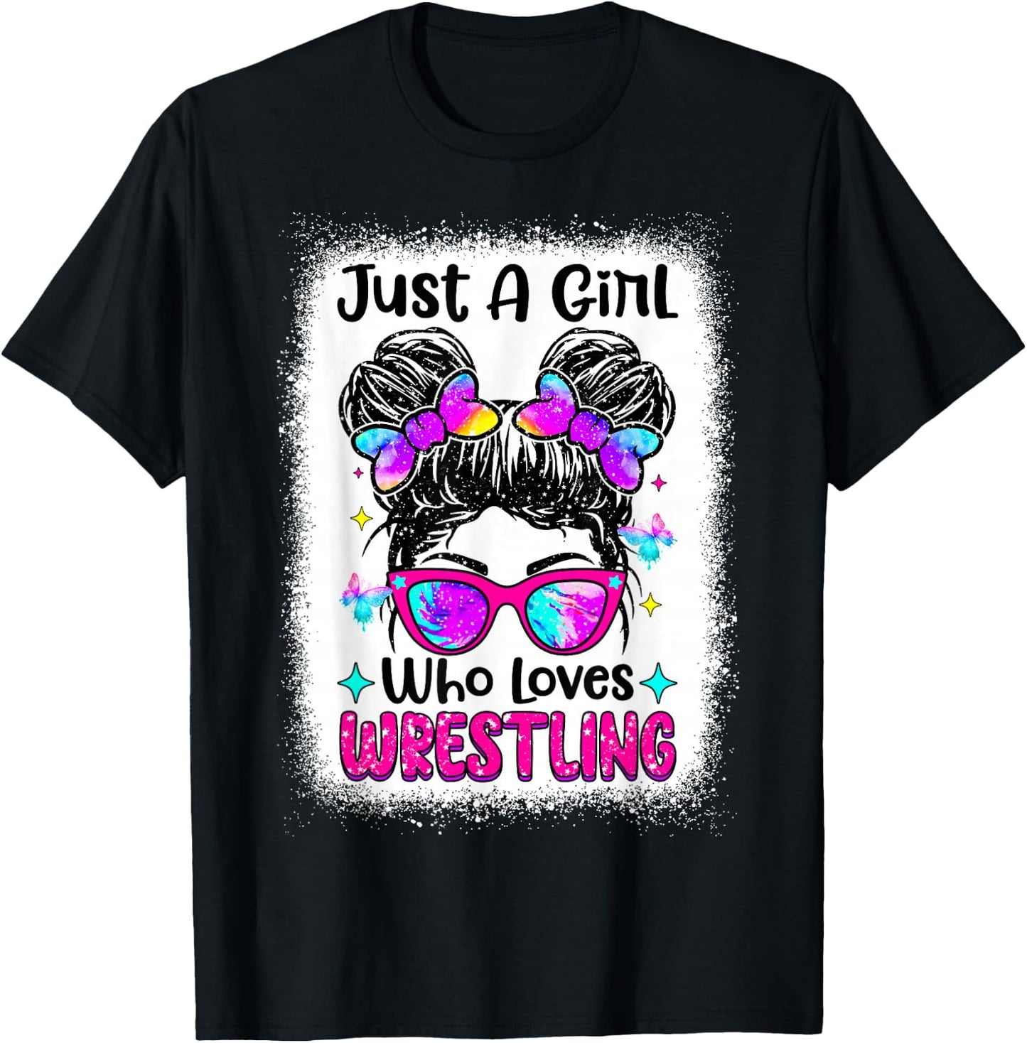 Just A Girl Who Loves Wrestling - Wrestler Girl & Women T-Shirt - T-Shirt | Black