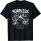 Fearless in The Goal Lacrosse Goalie Player T-Shirt - T-Shirt | Black