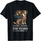 Jack Russell Dog 250 Years American 1776 2026 4th July T-Shirt - T-Shirt | Black