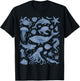 Ocean Life Sea Whale Dolphin Beach 90s Vintage Graphic T-Shirt - T-Shirt | Black