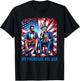 Funny Lincoln Washington 4th Of July Patriotic American USA T-Shirt - T-Shirt | Black