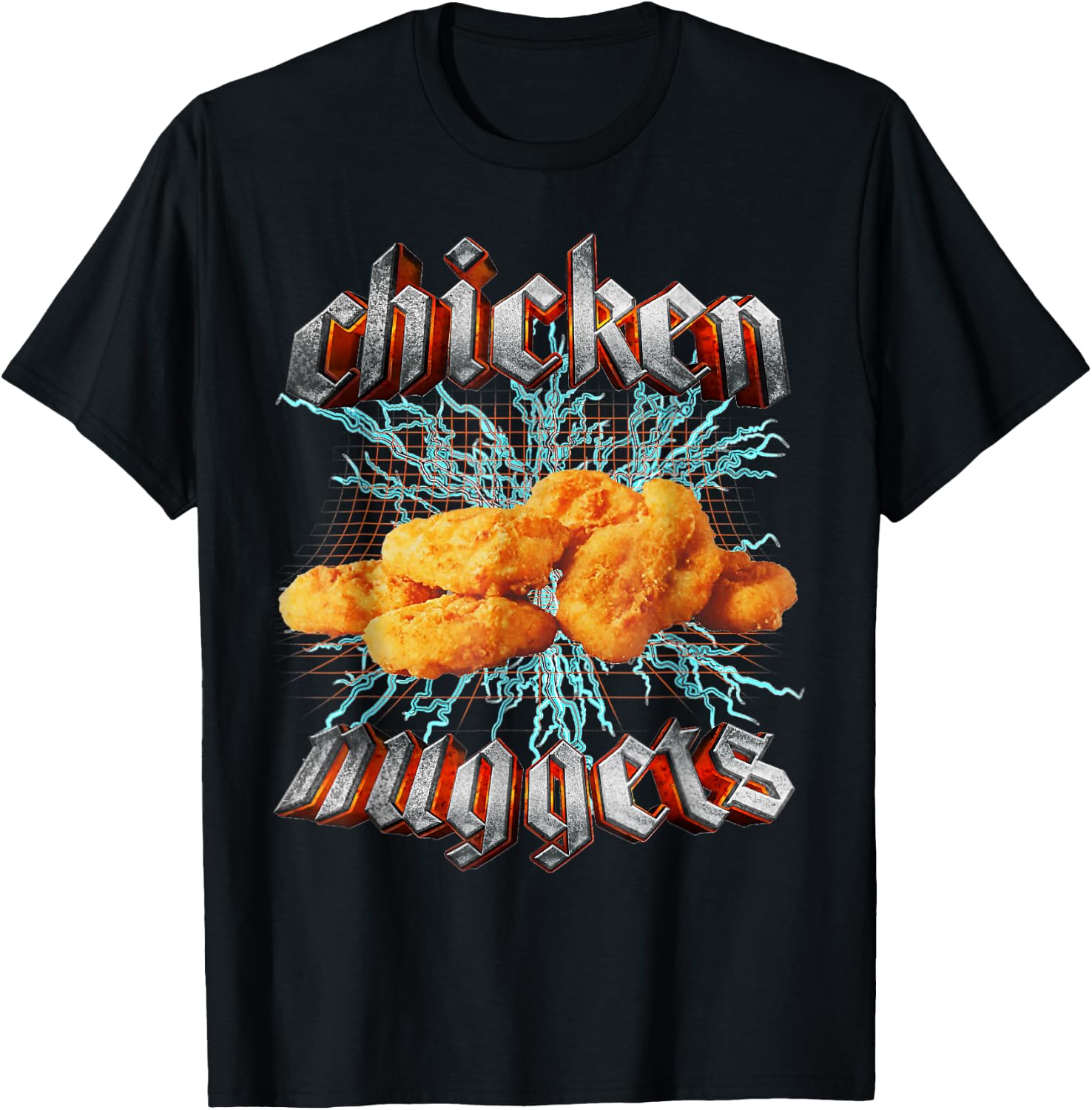 Chicken Nuggets Meme Funny Oddly Specific Dank Meme T-Shirt - T-Shirt | Black