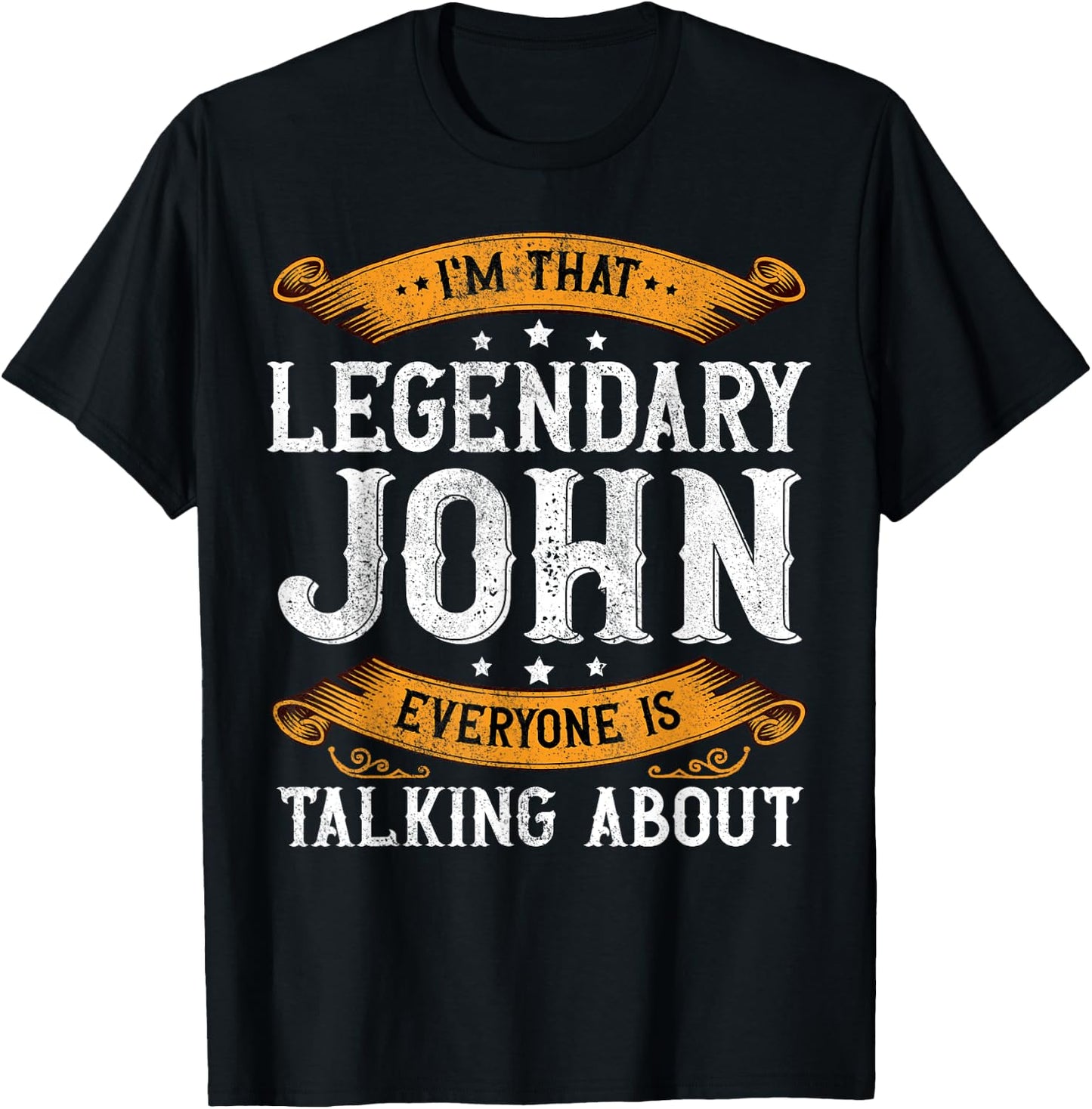 John Personal Name Funny John First Name T-Shirt - T-Shirt | Black