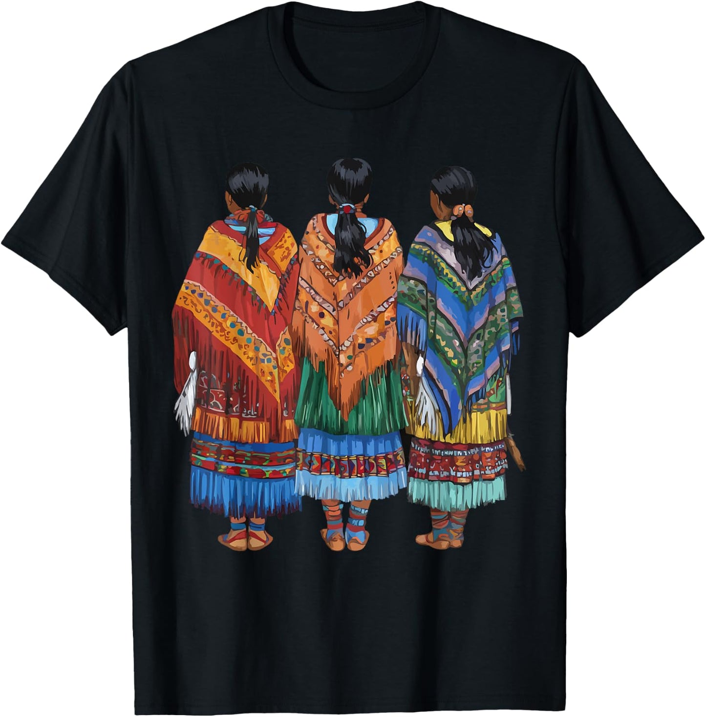 Indigenous People Mexico Native American Tarahumara Tribe T-Shirt - T-Shirt | Black