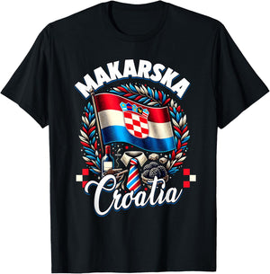 Makarska Souvenir Croatia Travel Vacation T-Shirt - T-Shirt | Black