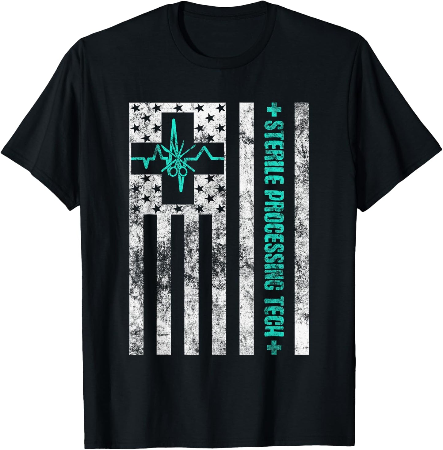Sterile Processing Technician CRCST Sterile Preparation Tech T-Shirt - T-Shirt | Black