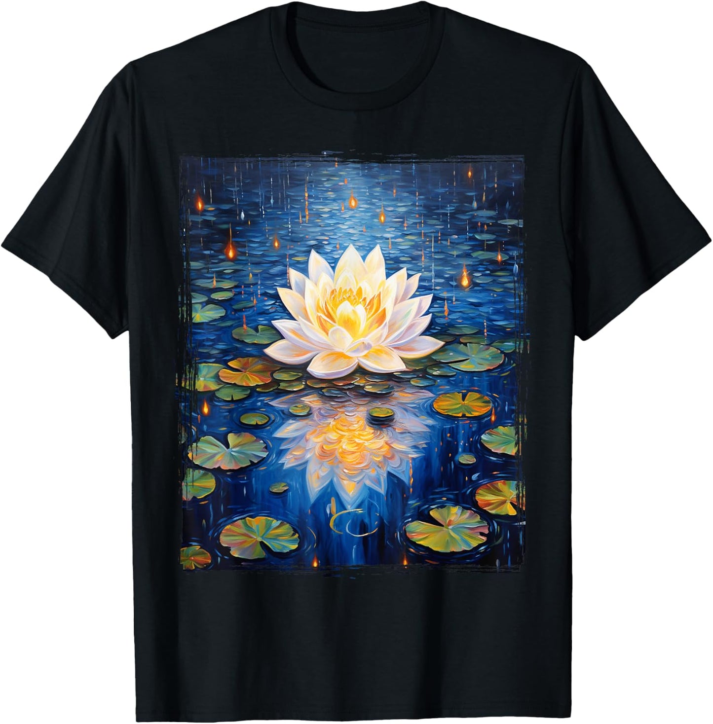 Vintage Lotus , Buddhist & Women T-Shirt - T-Shirt | Black
