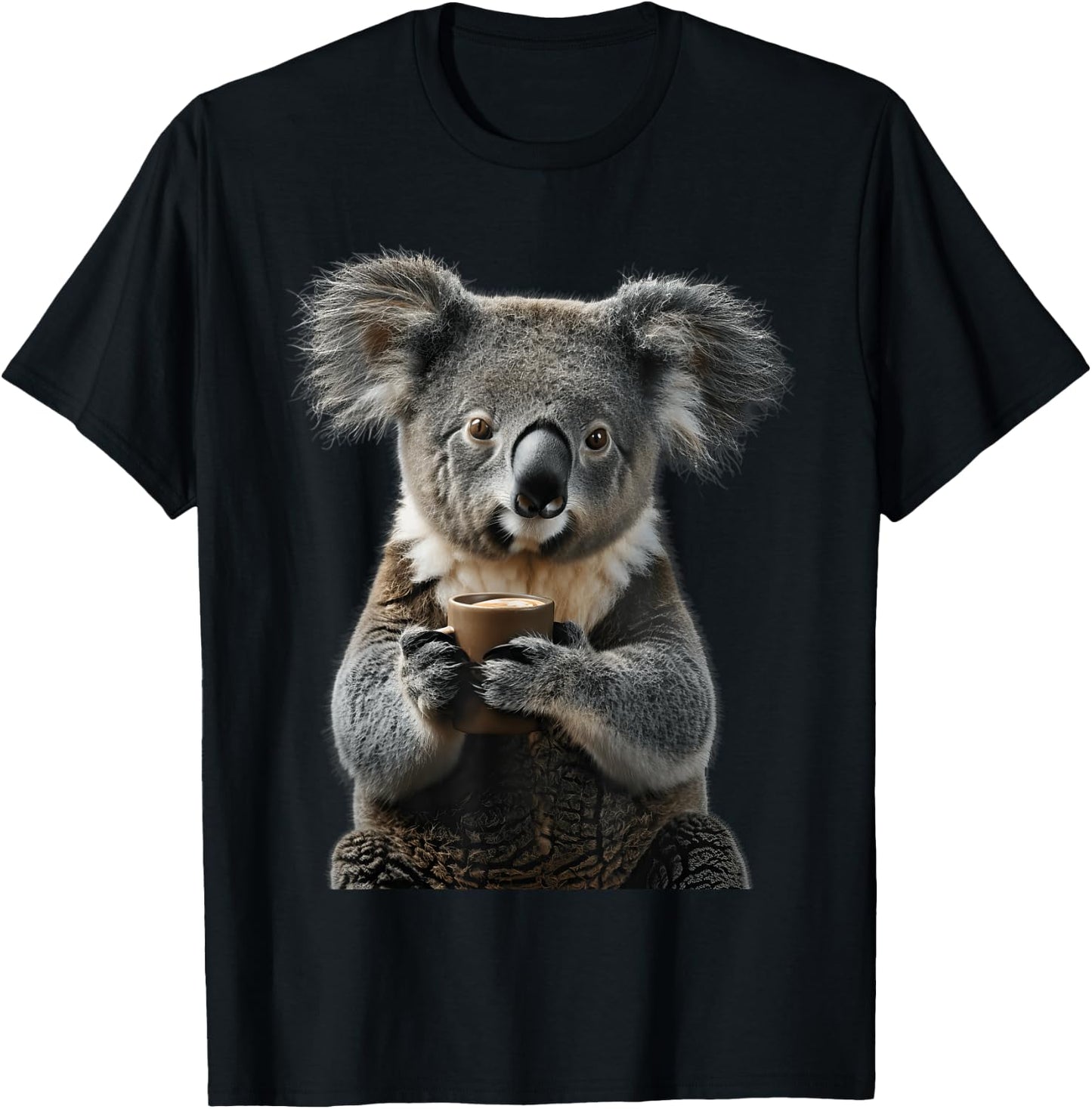Koala Coffee T-Shirt - T-Shirt | Black