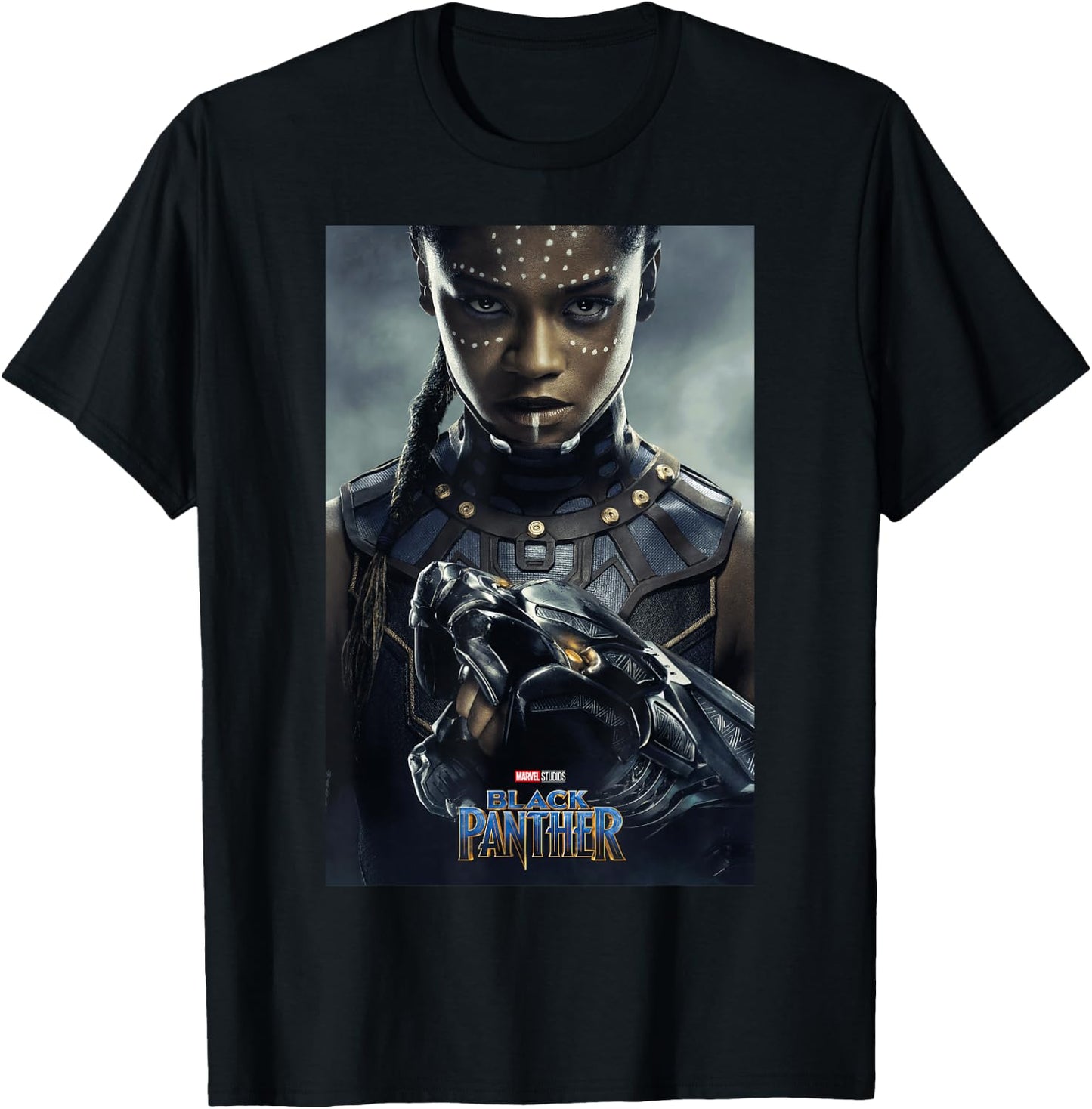 Marvel Black Panther Movie Shuri Poster Graphic T-Shirt - T-Shirt | Black