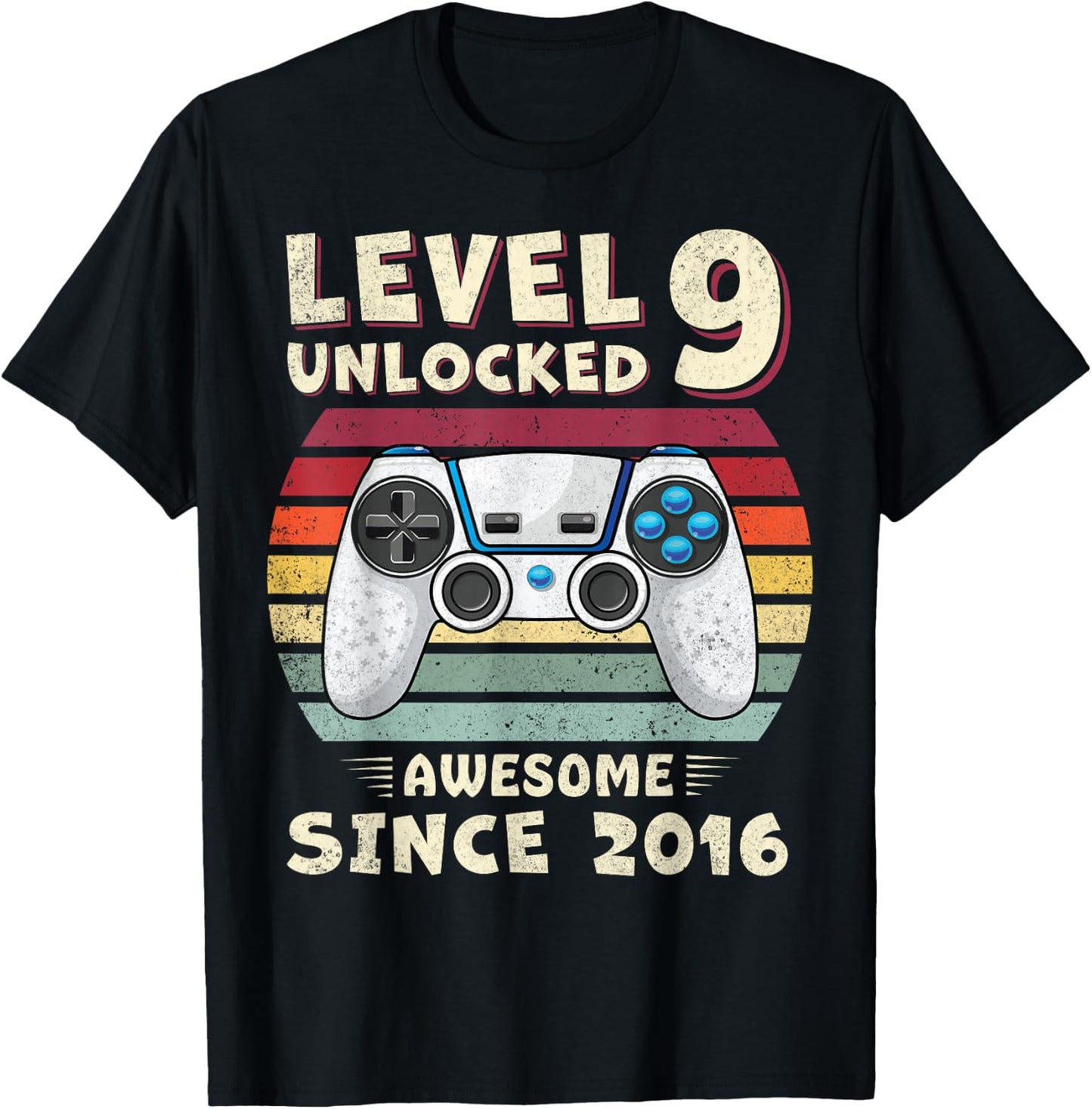 9 Year Old BDay Decorations Son Boy 9yr 2016 9th Birthday T-Shirt - T-Shirt | Black