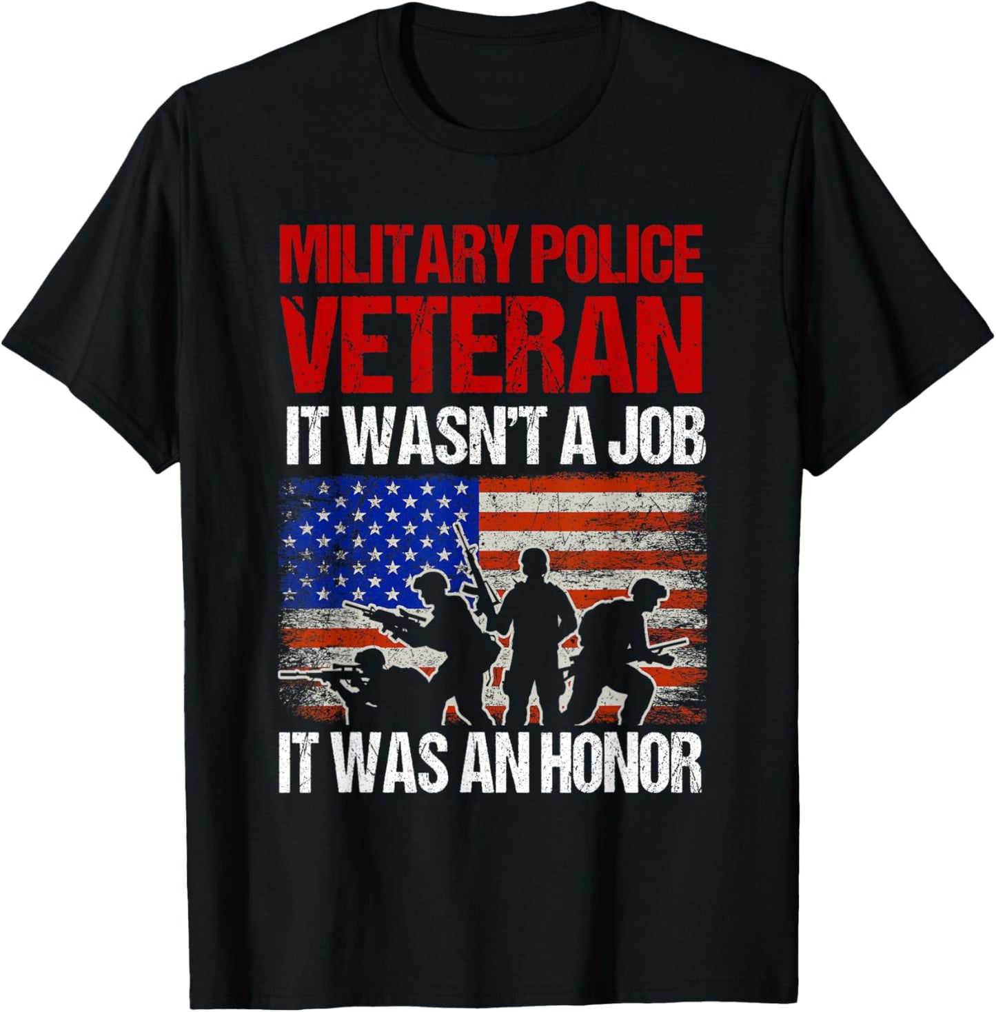 Military police veteran T-Shirt - T-Shirt | Black