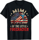 4th Of July Birthday Mimi Of The Little Firecracker Women Men T-Shirt - T-Shirt | Black