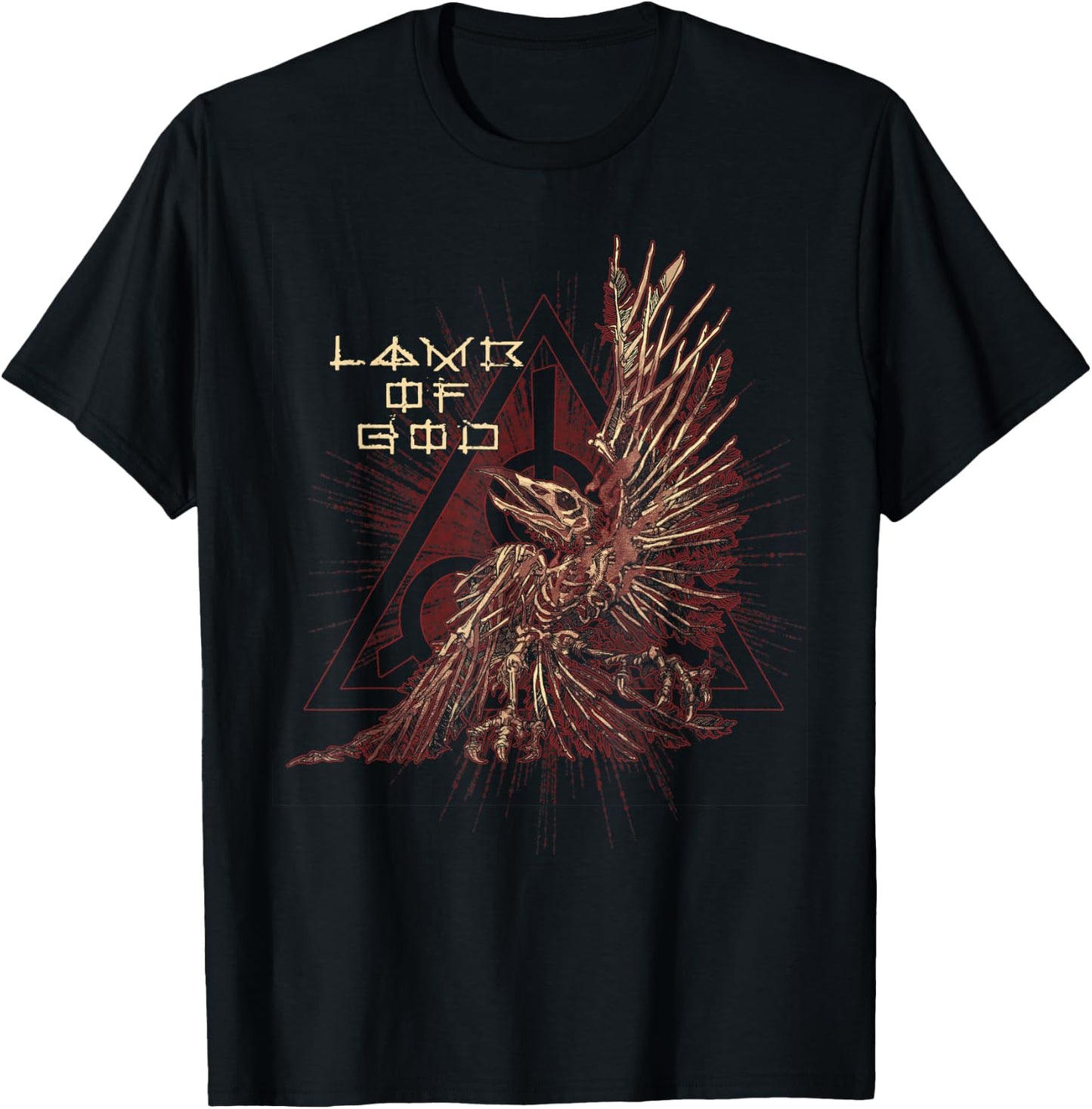 Lamb of God Duo Chrome Bird T-Shirt - T-Shirt | Black