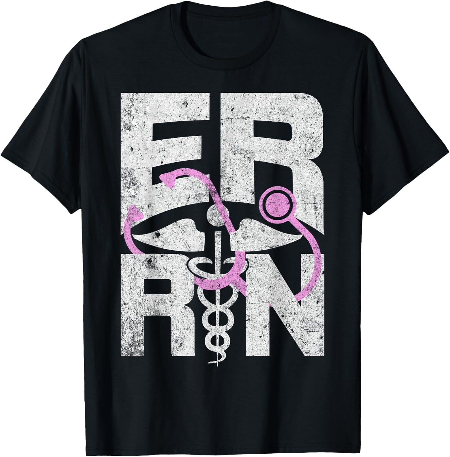 ER Registered Nurse - Funny Emergency Room RN Nurse Gifts T-Shirt - T-Shirt | Black