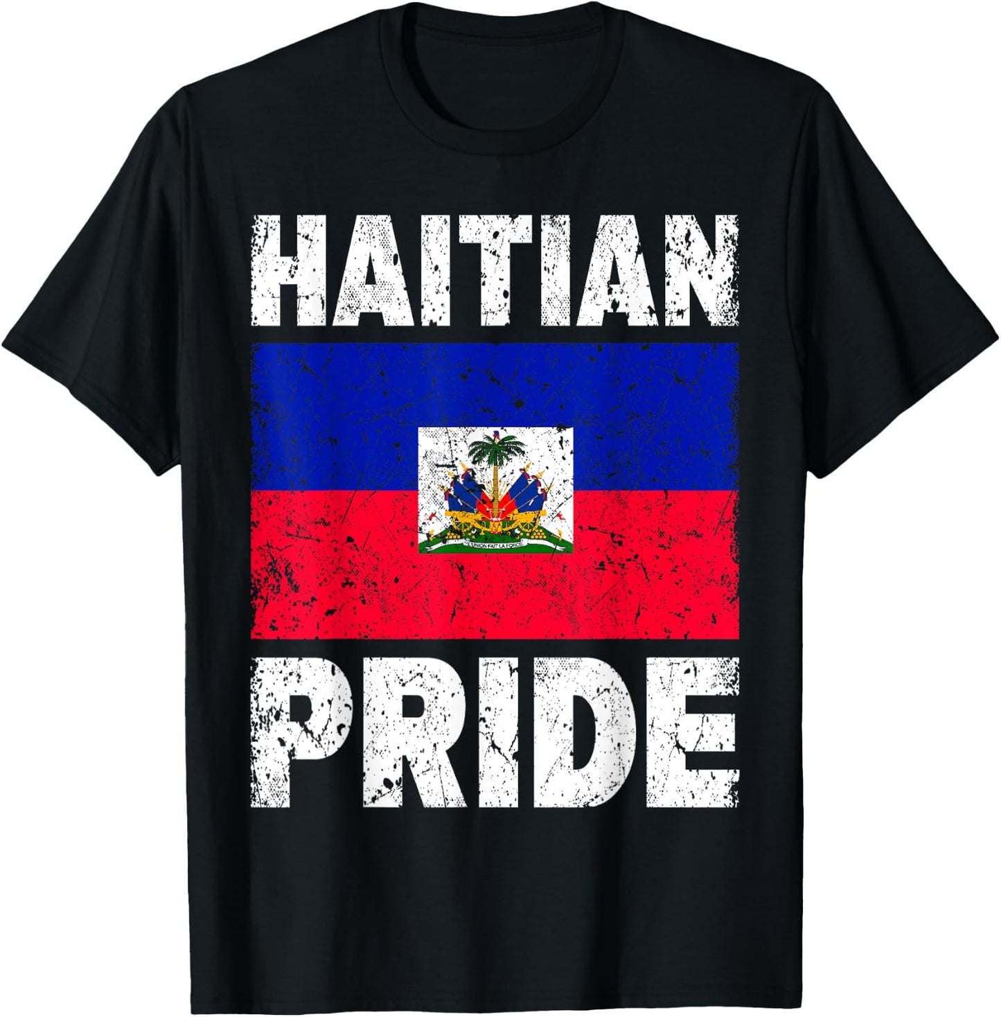 Haiti Flag Haitian Pride T-Shirt - T-Shirt | Black