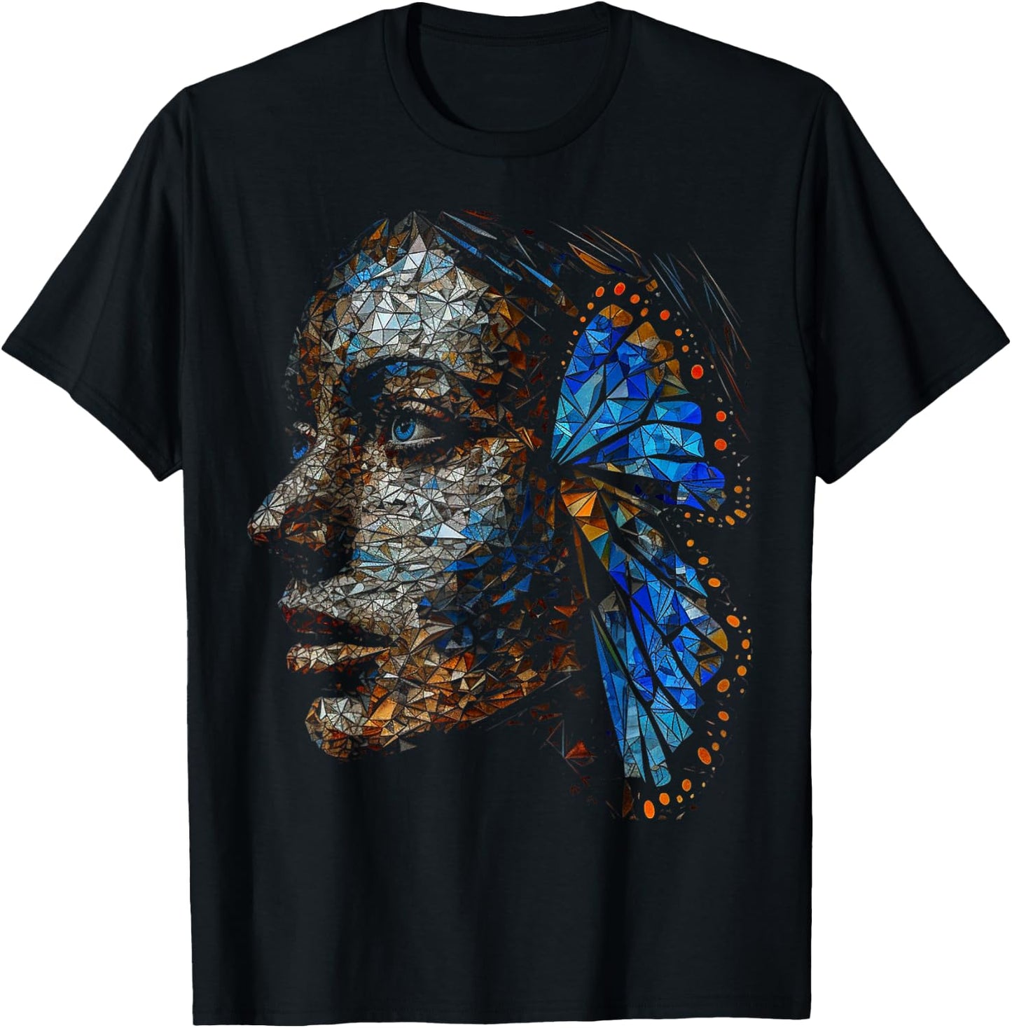 Butterfly Fantasy - Artwork Animal Butterfly T-Shirt - T-Shirt | Black