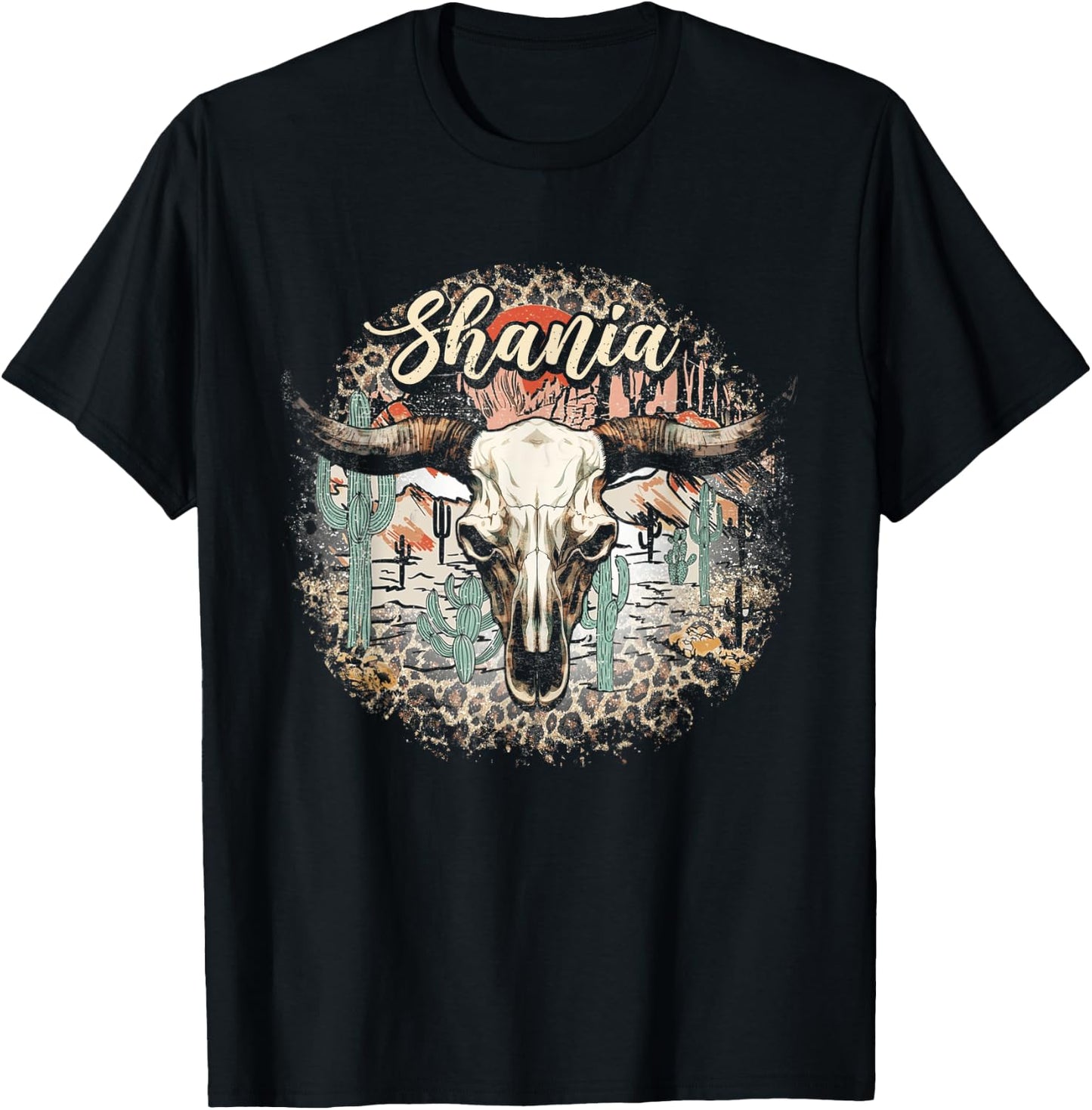 I Love Shania Vintage First Name Outfits Pride Name Happily T-Shirt - T-Shirt | Black