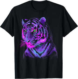 Lilac tiger T-Shirt - T-Shirt | Black