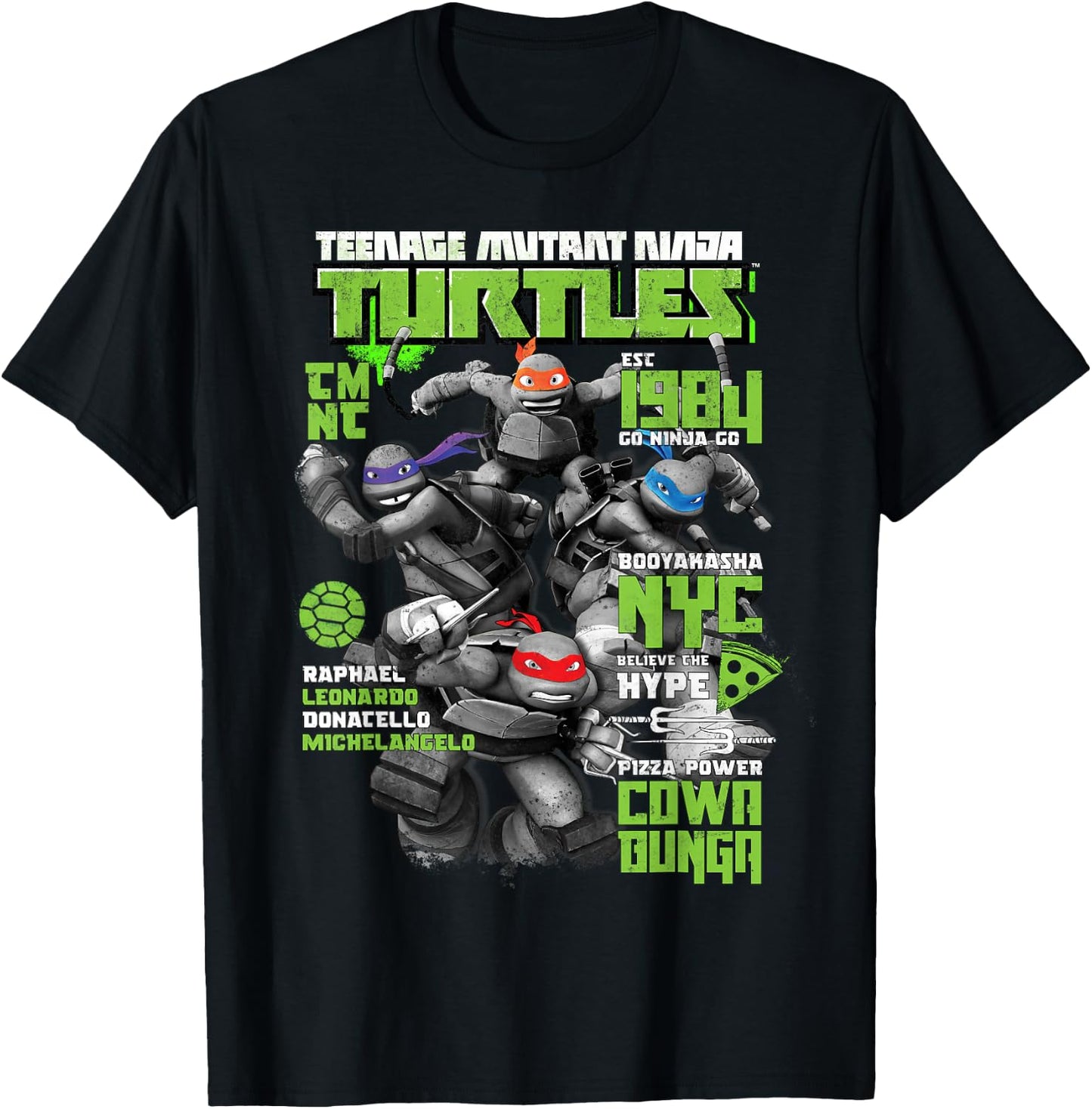 Teenage Mutant Ninja Turtles Magazine Cover T-Shirt - T-Shirt | Black