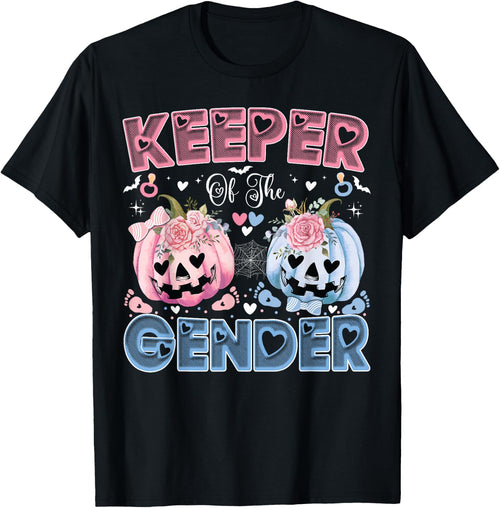 Keeper Of The Gender Pumpkin Halloween Baby Gender Reveal