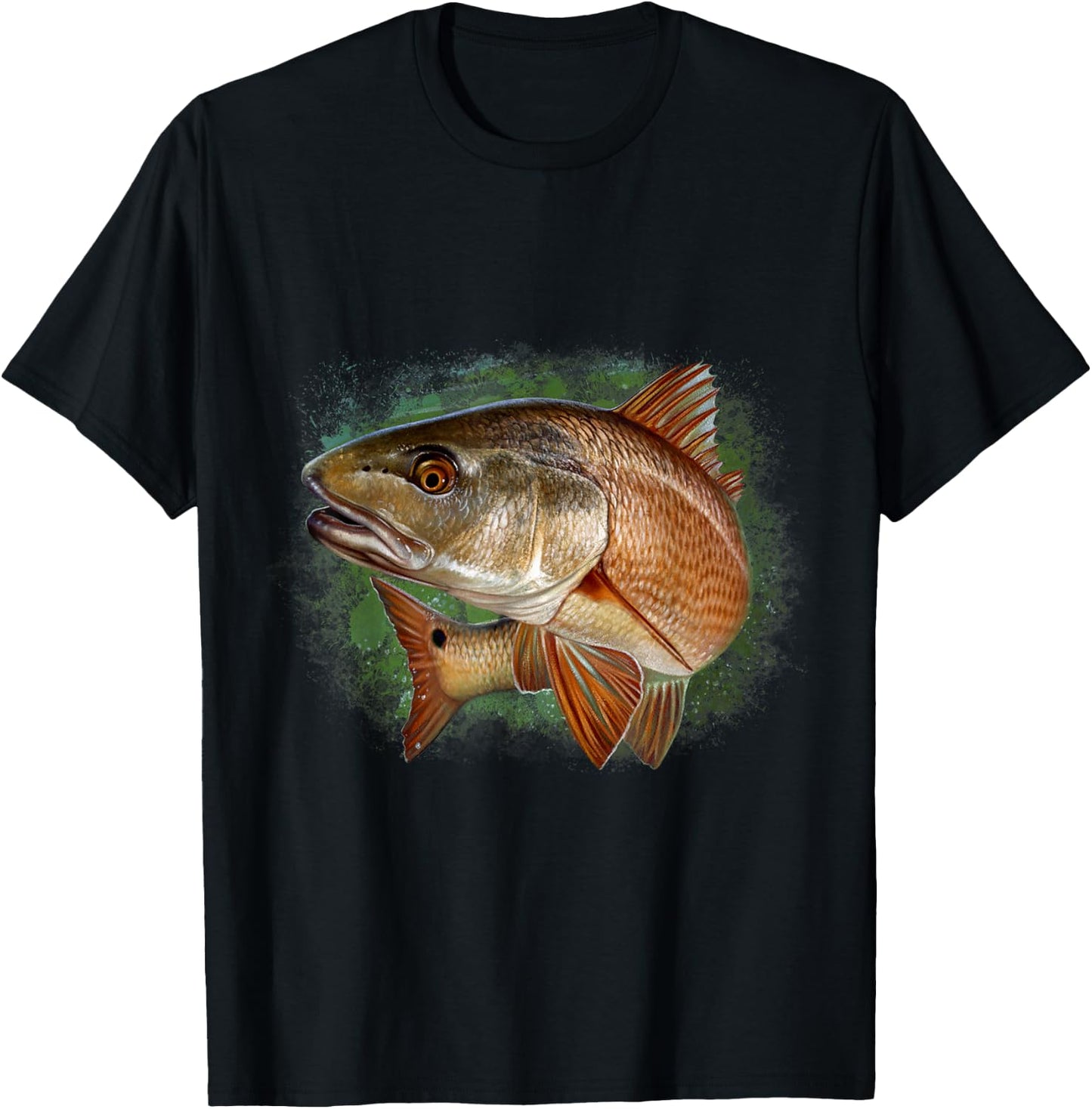 Redfish | Red Drum Fish Shirt T-Shirt - T-Shirt | Black