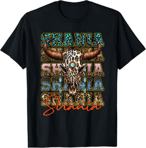 Love Shania First Name Personalized Team Shania Family Pride T-Shirt - T-Shirt | Black
