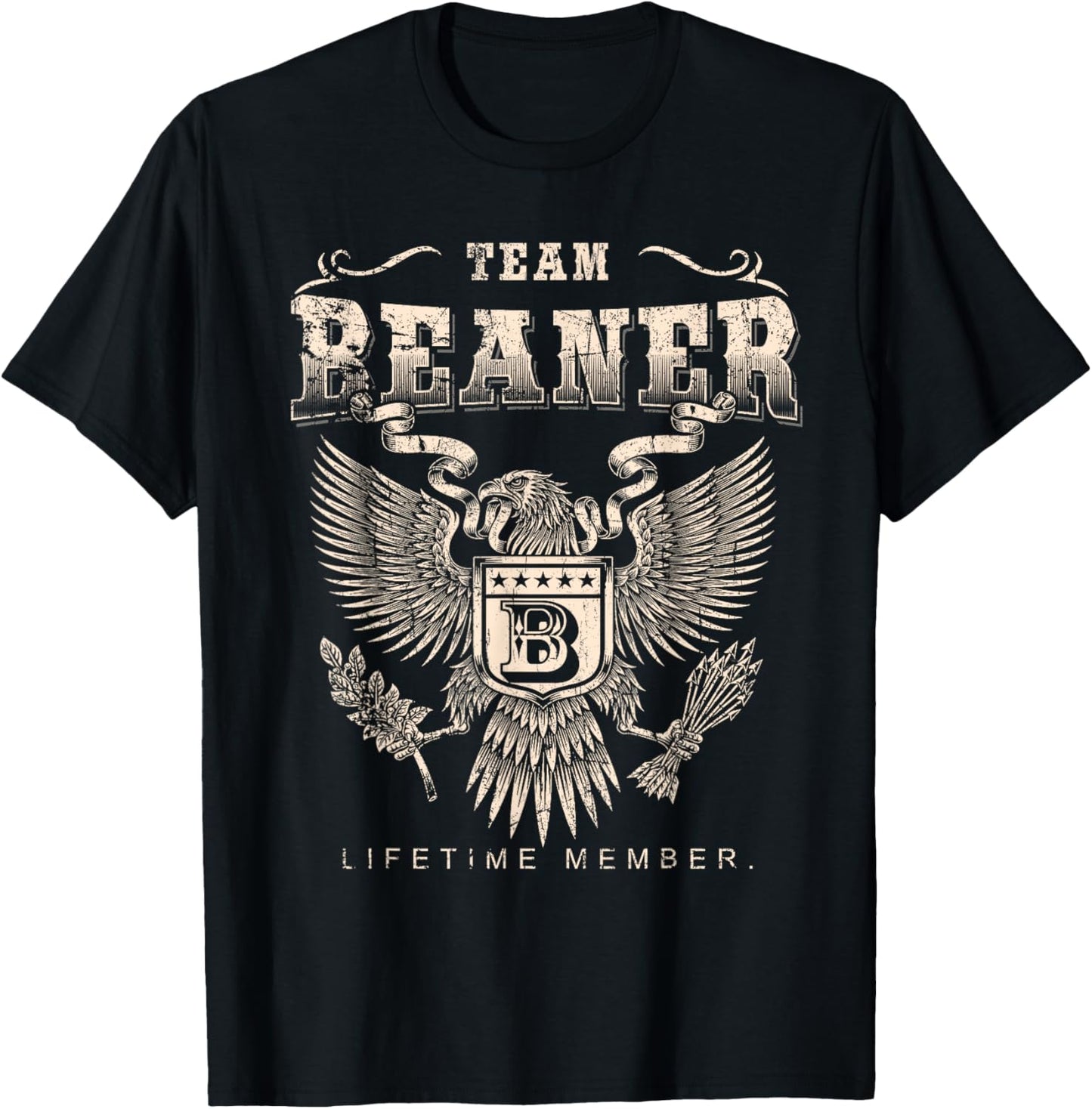 Team Beaner Lifetime Member - Beaner Name T-Shirt - T-Shirt | Black