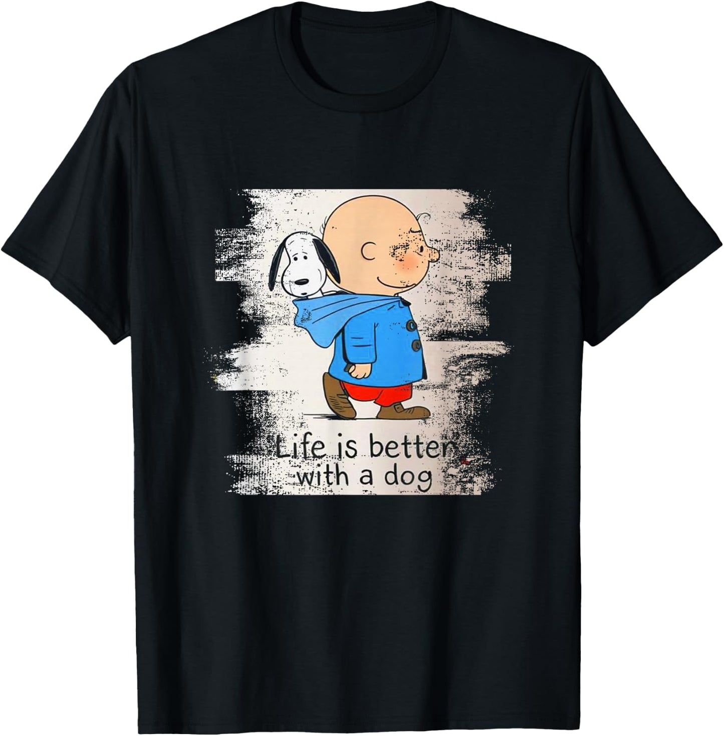 Life Is Better With A Dog T-Shirt - T-Shirt | Black