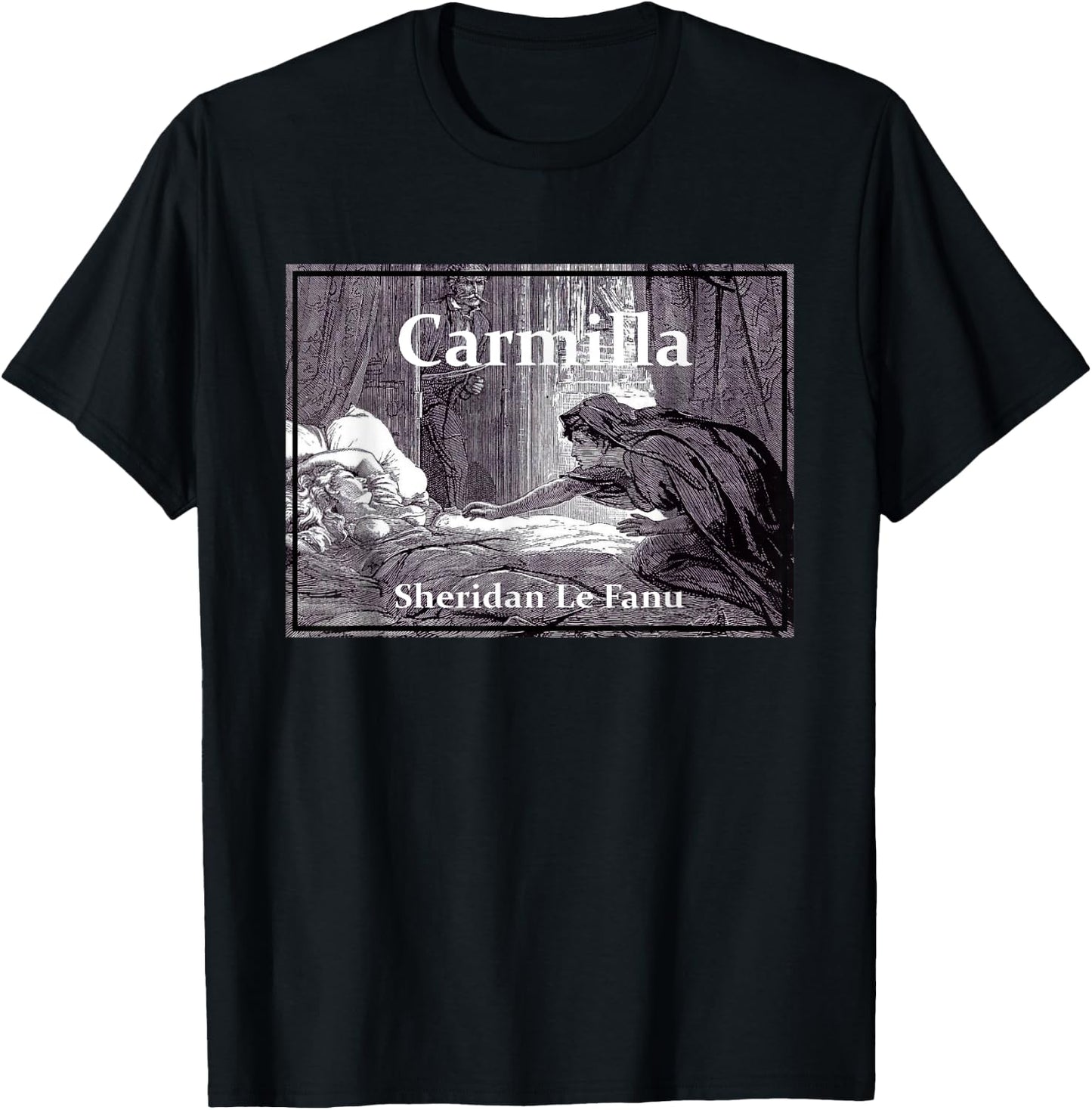 Carmilla - Gothic Vampiress Novel T-Shirt - T-Shirt | Black