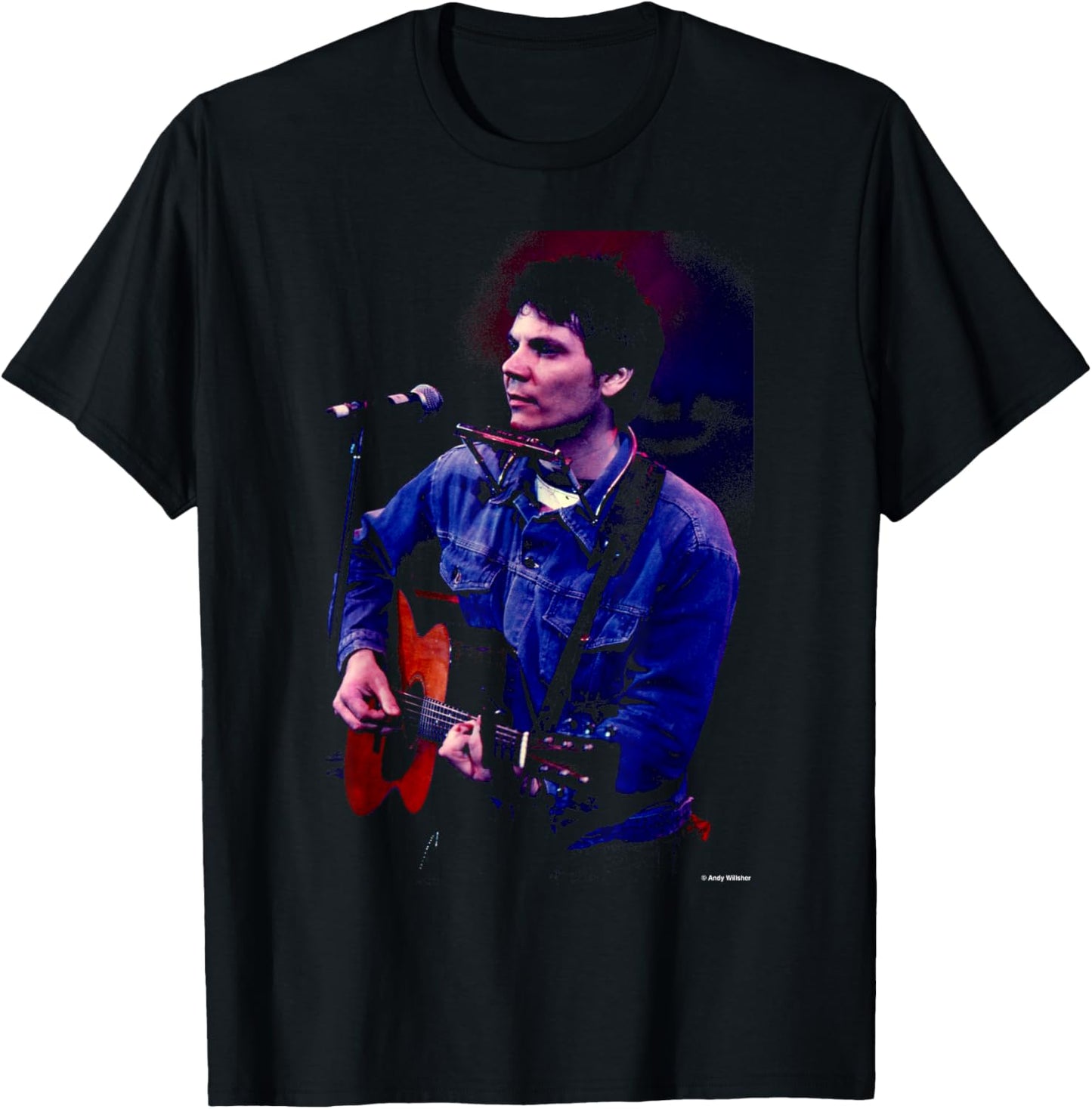 Jeff Tweedy Wilco Performing Live By Andy Willsher T-Shirt - T-Shirt | Black