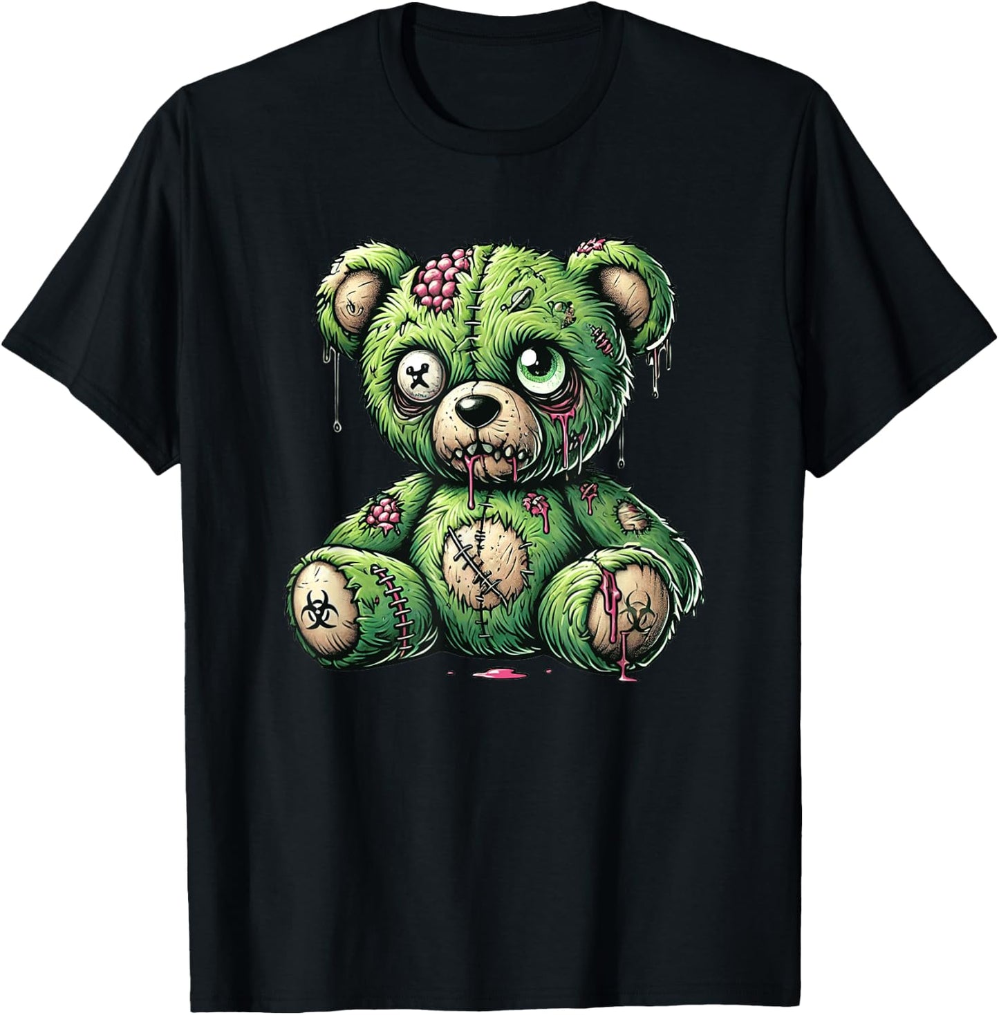 Zombie Bear Halloween Zombie Teddy Zombie Lover T-Shirt - T-Shirt | Black