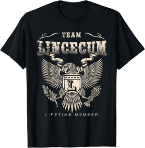 Team Lincecum Lifetime Member - Lincecum Name T-Shirt - T-Shirt | Black