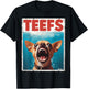 Funny Chihuahua Teefs Top, Teeth Chi Jowls Paws Dog Mom Dad T-Shirt - T-Shirt | Black