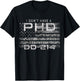 I Don't Have A PHD I Earned DD-214 Veteran T-Shirt - T-Shirt | Black