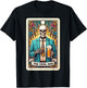 Cool Dad Tarot Card Skeleton Fathers Day Beer Daddy Papa Men T-Shirt - T-Shirt | Black