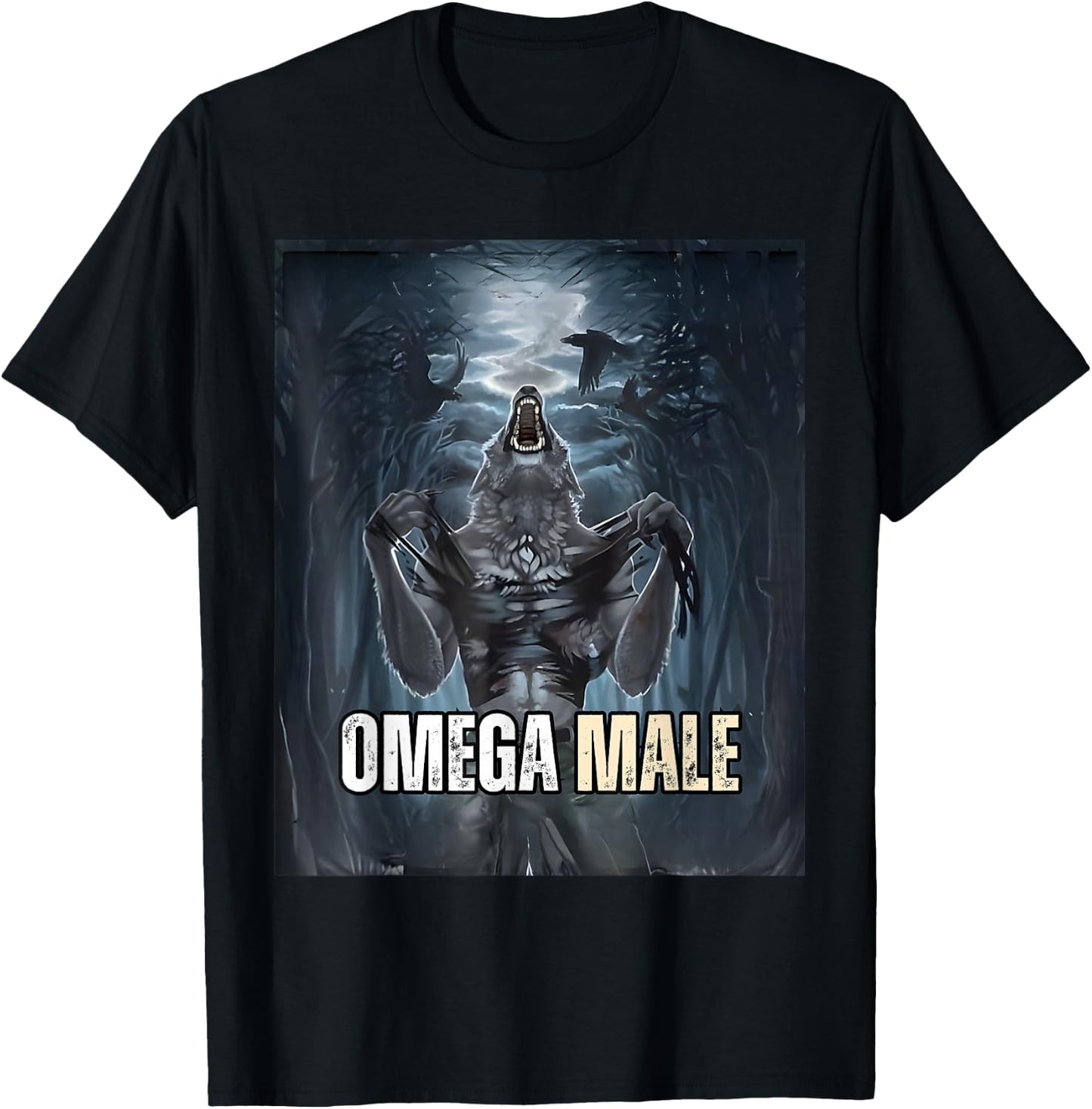 Omega Male Wolf T-Shirt - T-Shirt | Black