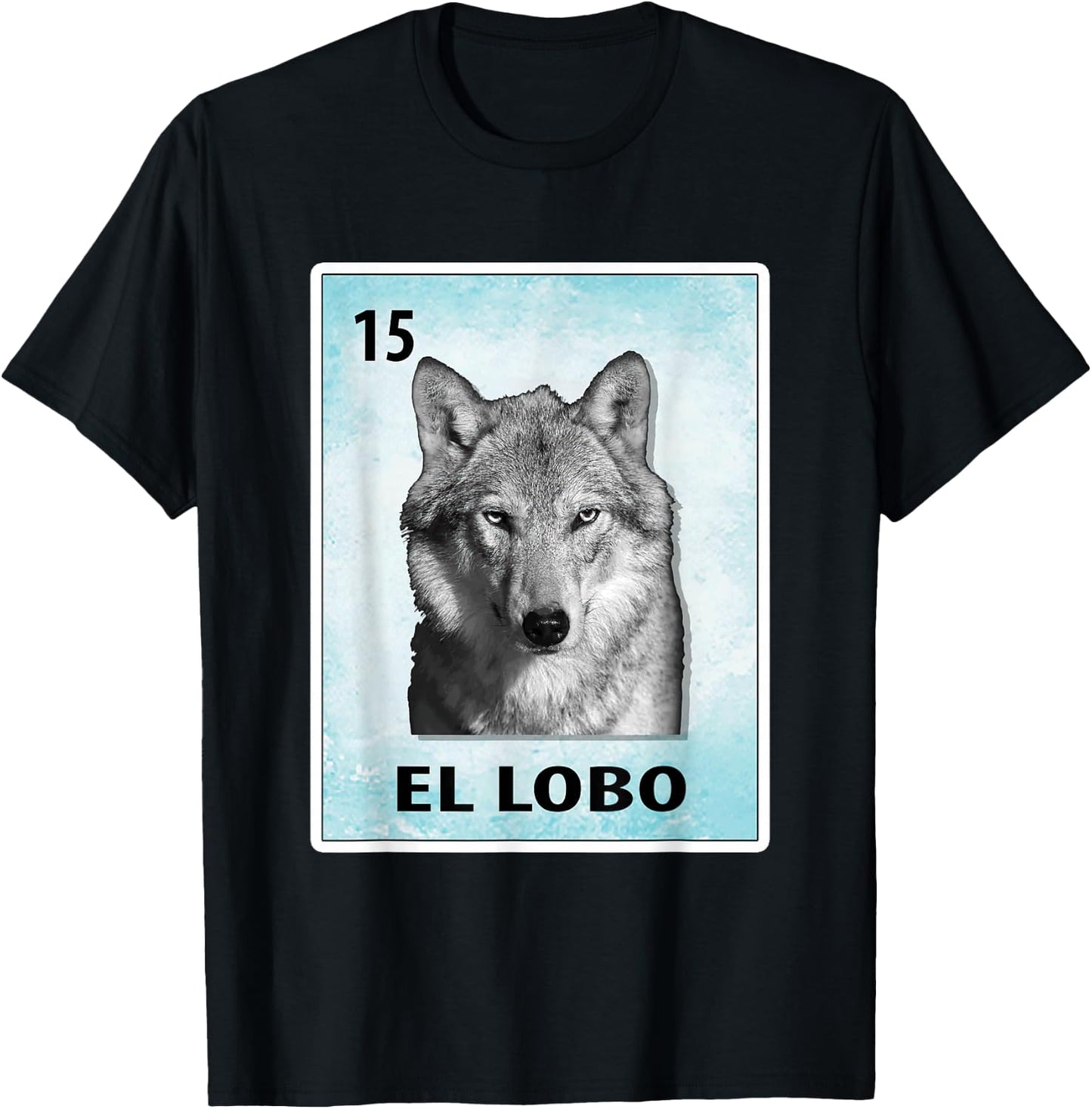 El Lobo Mexican Wolf Cards T-Shirt - T-Shirt | Black