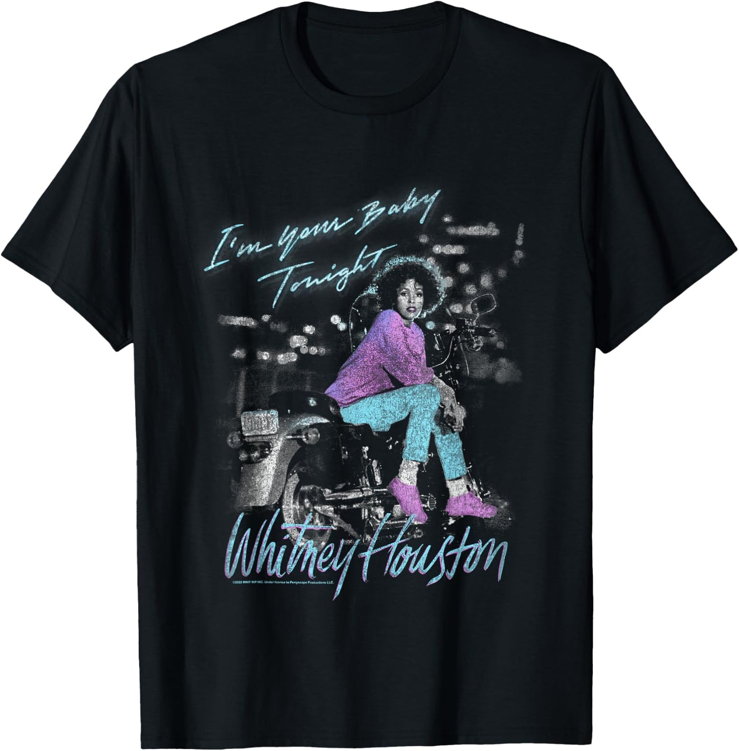 Whitney Houston Baby Tonight T-Shirt - T-Shirt | Black