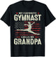 My Favorite Gymnast Calls Me Grandpa Gymnastics Fathers Day T-Shirt - T-Shirt | Black