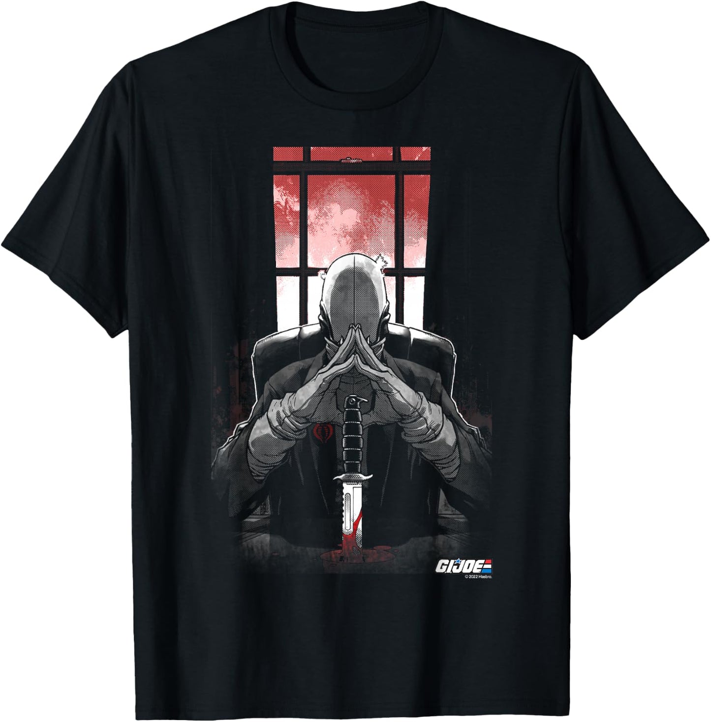 G.I. Joe A Real American Hero Cobra Commander Retro Portrait T-Shirt - T-Shirt | Black