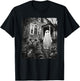 Funny Cat Selfie Ghost Halloween House Photo Haunted Spooky Women Kids T-Shirt - T-Shirt | Black
