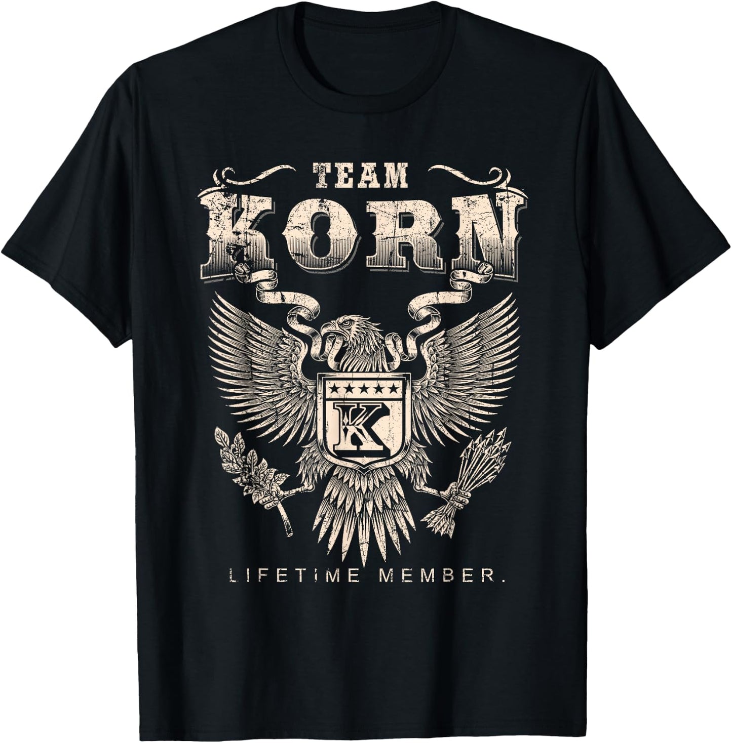Team KORN Lifetime Member Last Name T-Shirt - T-Shirt | Black