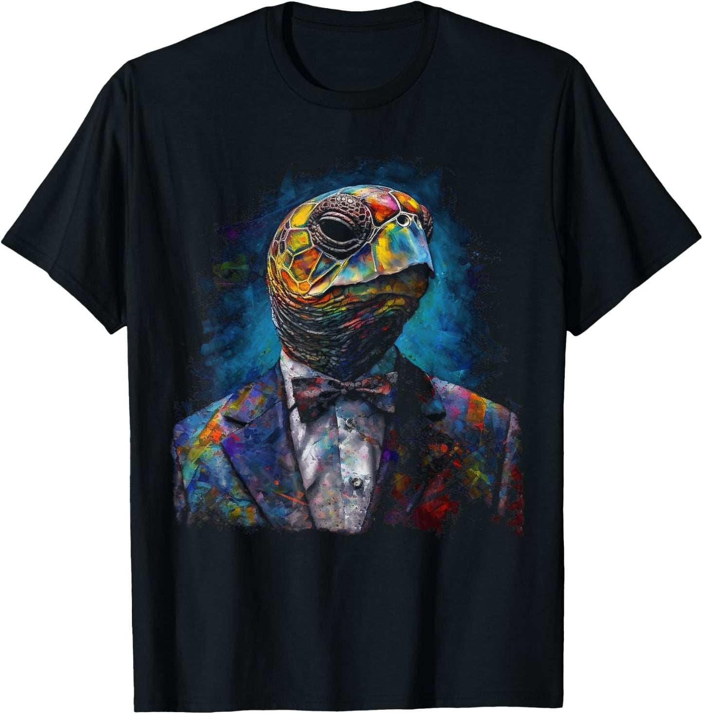 Turtle Artwork - Animal Art Turtle T-Shirt - T-Shirt | Black