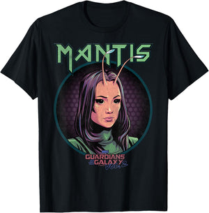Marvel Guardians of The Galaxy Vol 2 Mantis Rock Portrait T-Shirt - T-Shirt | Black
