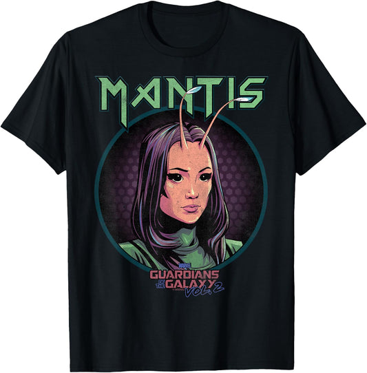 Marvel Guardians of The Galaxy Vol 2 Mantis Rock Portrait T-Shirt - T-Shirt | Black