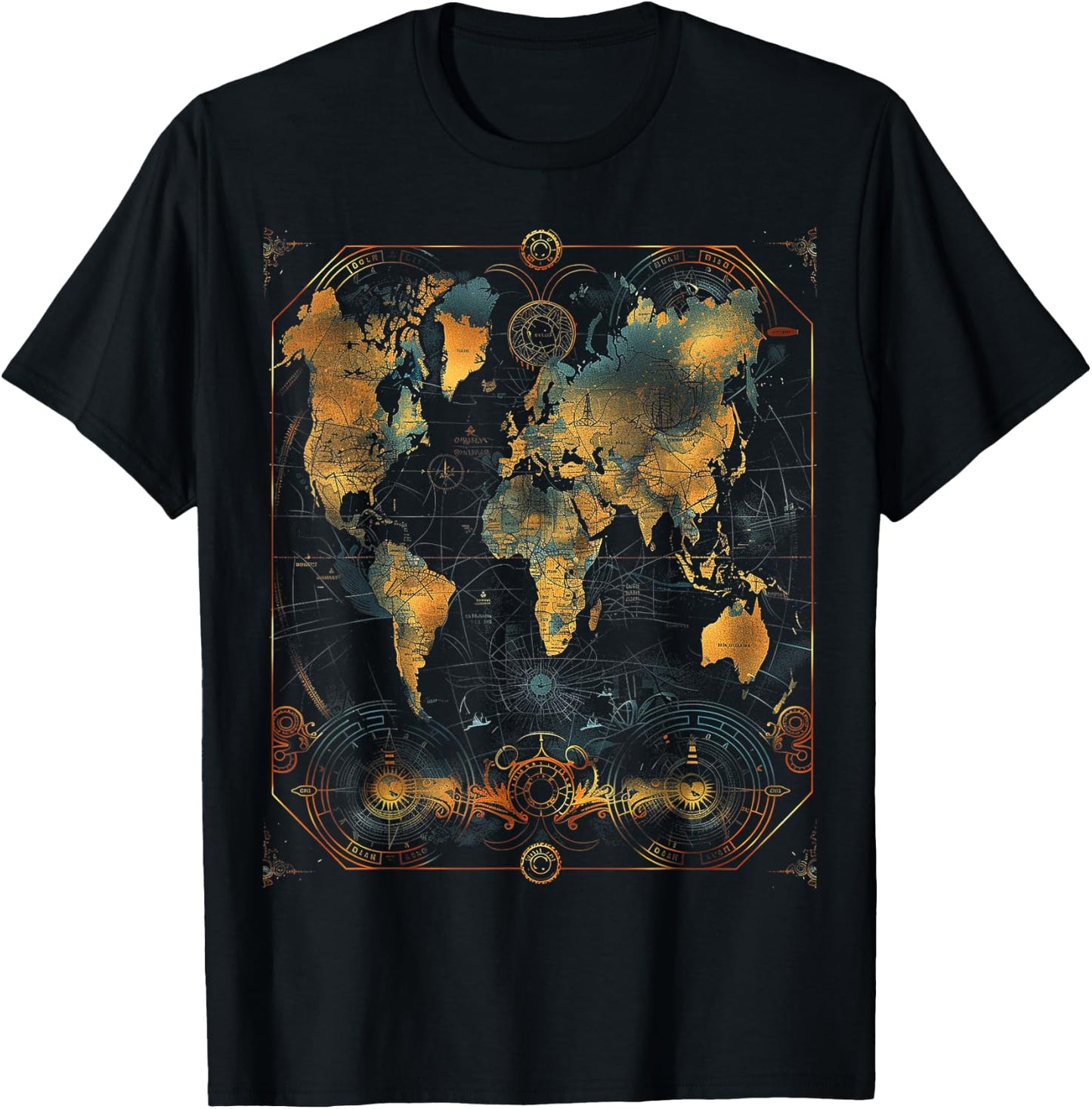 World Map T-Shirt - T-Shirt | Black