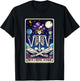 True Crime Junkie Funny Skeleton Tarot Card T-Shirt - T-Shirt | Black