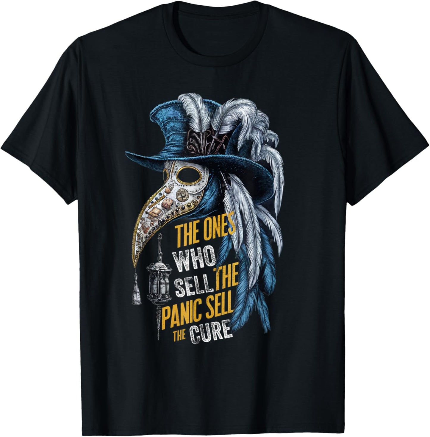 The Ones Who Sell The Panic Sell the Cure Plague Anti Media T-Shirt - T-Shirt | Black