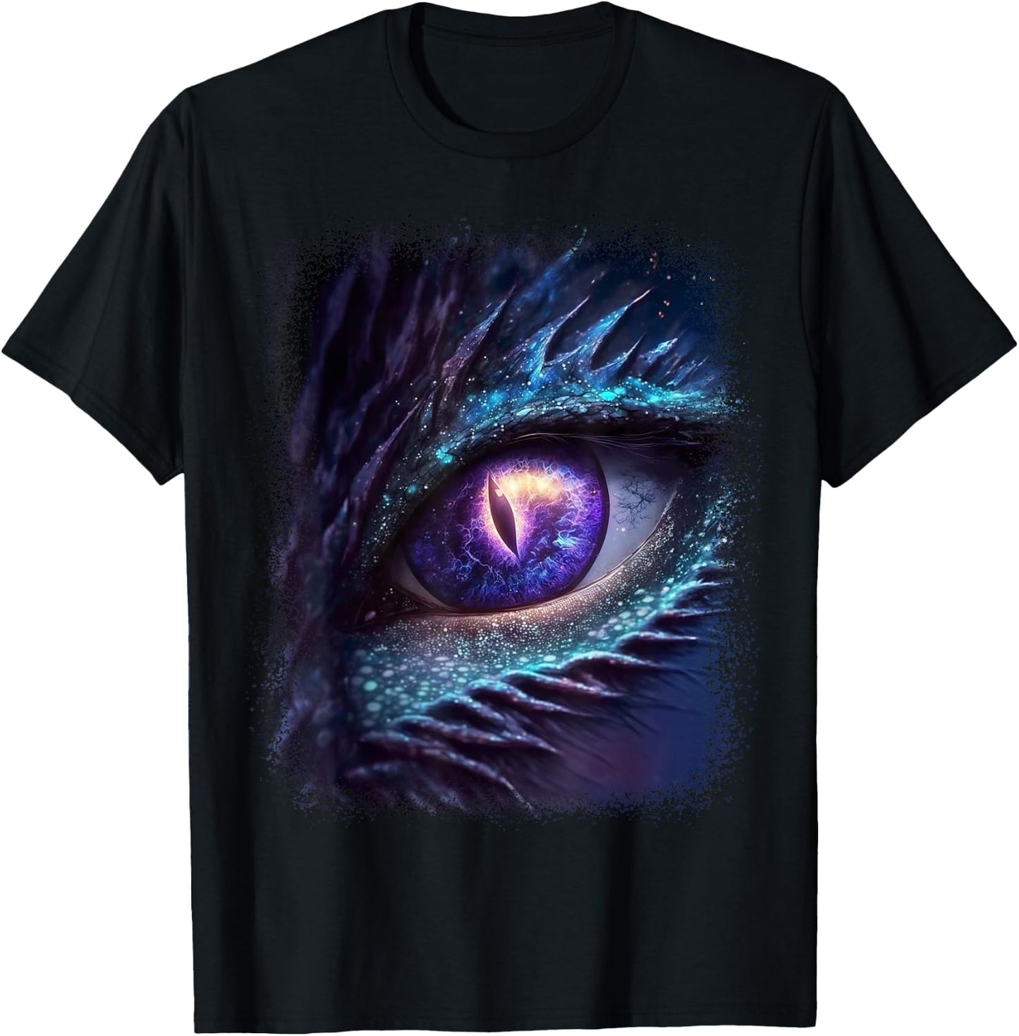 Eye of the Dragon Universe Galaxy Fantasy and Magical T-Shirt - T-Shirt | Black